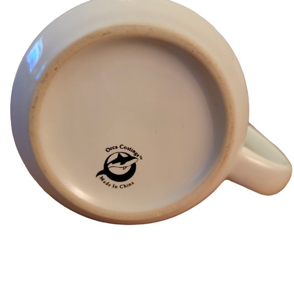 Sasquatch on Motorcyle Ceramic Mug Orca Coatings Real Reason They Can't Find Him - Picture 4 of 5